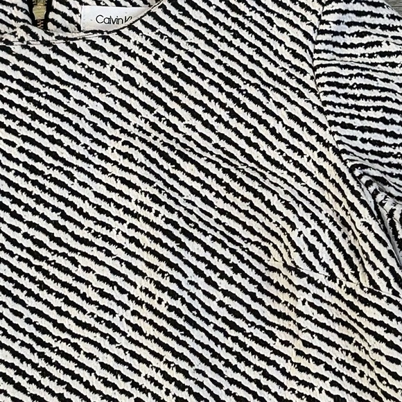 Calvin Klein Black/White Dress Sz 14 - Picture 8 of 8